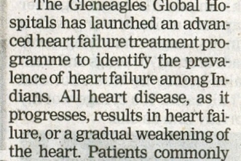 vaso meditech pvt ltd and gleneagles global hospitals launch india’s first ever ‘advanced heart failure treatment program’ news clips